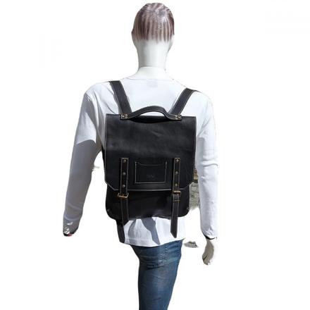 Deri Sırt Çantası Siyah