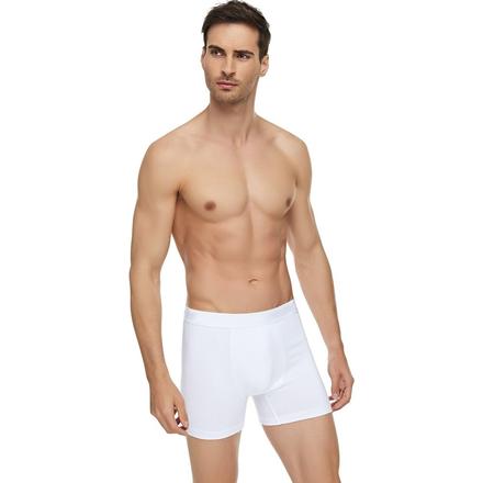 Erkek Elastan Boxer 6 Adet Beyaz Elit 1251 Model